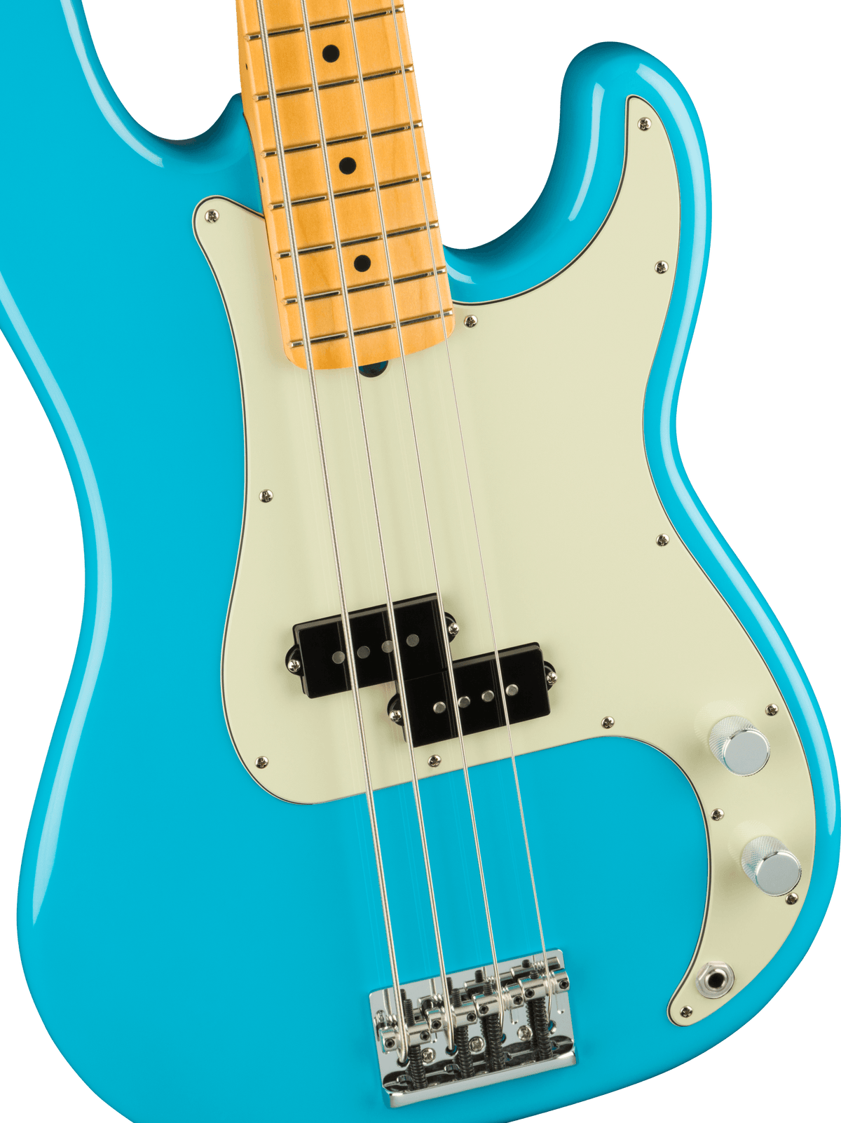 Fender American Professional II Precision Bass, fingerboard detail