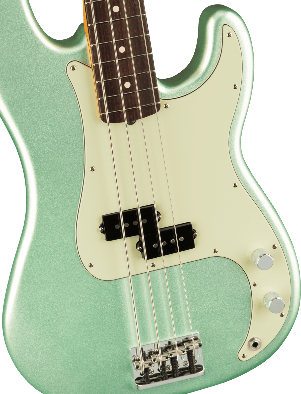 Fender American Professional II Precision Bass, fingerboard detail
