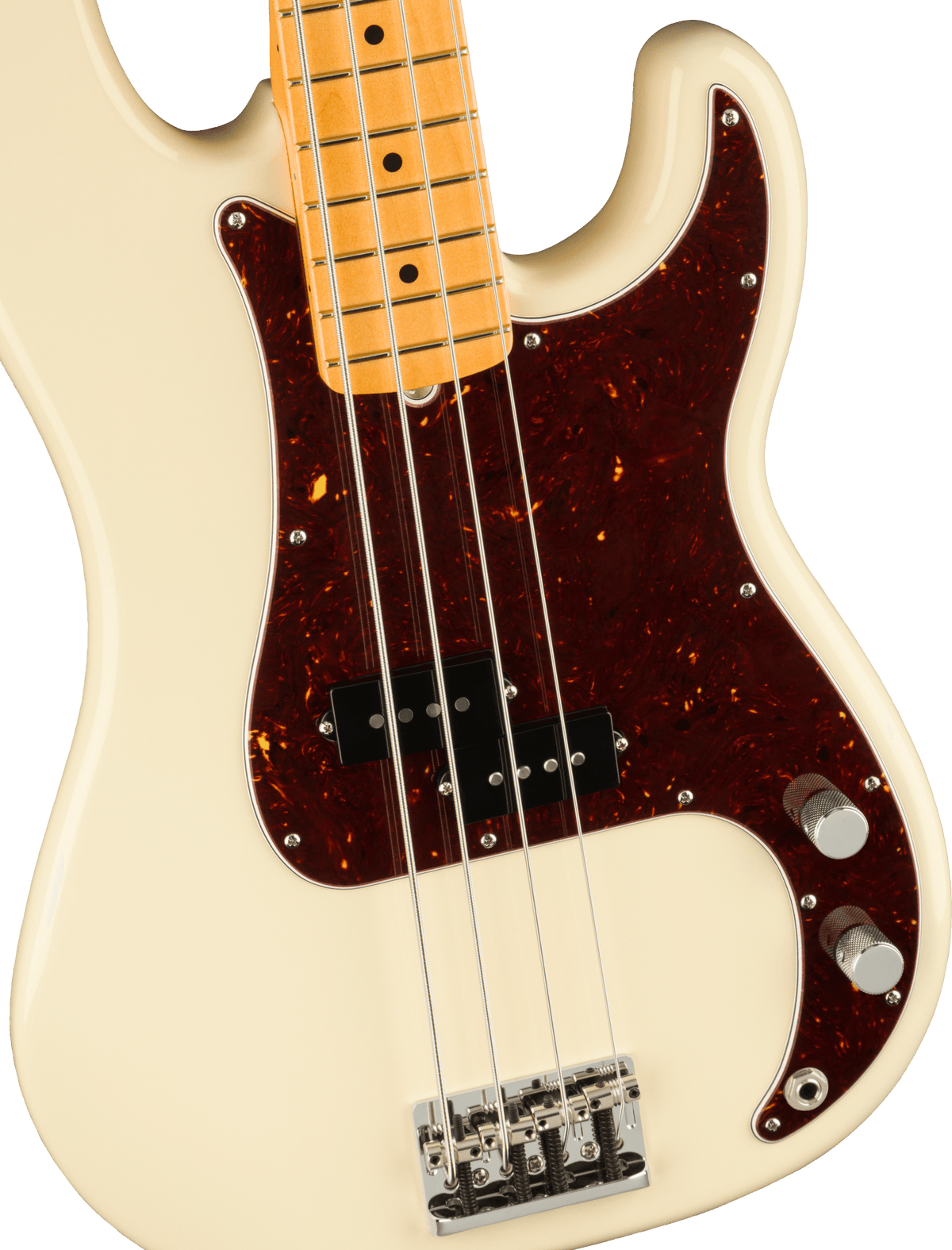 Fender American Professional II Precision Bass, fingerboard detail