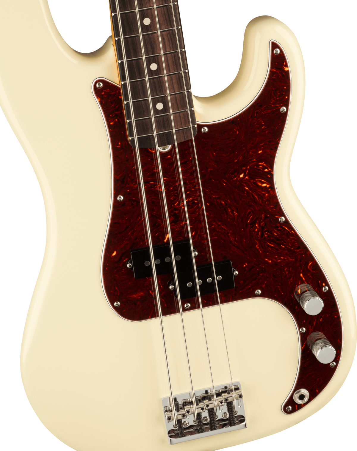 Fender American Professional II Precision Bass, fingerboard detail
