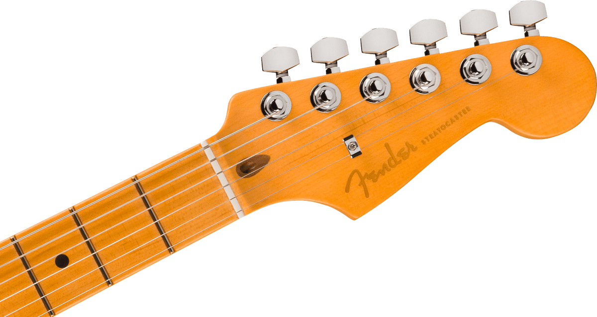 Fender American Ultra II Stratocaster, headstock, front