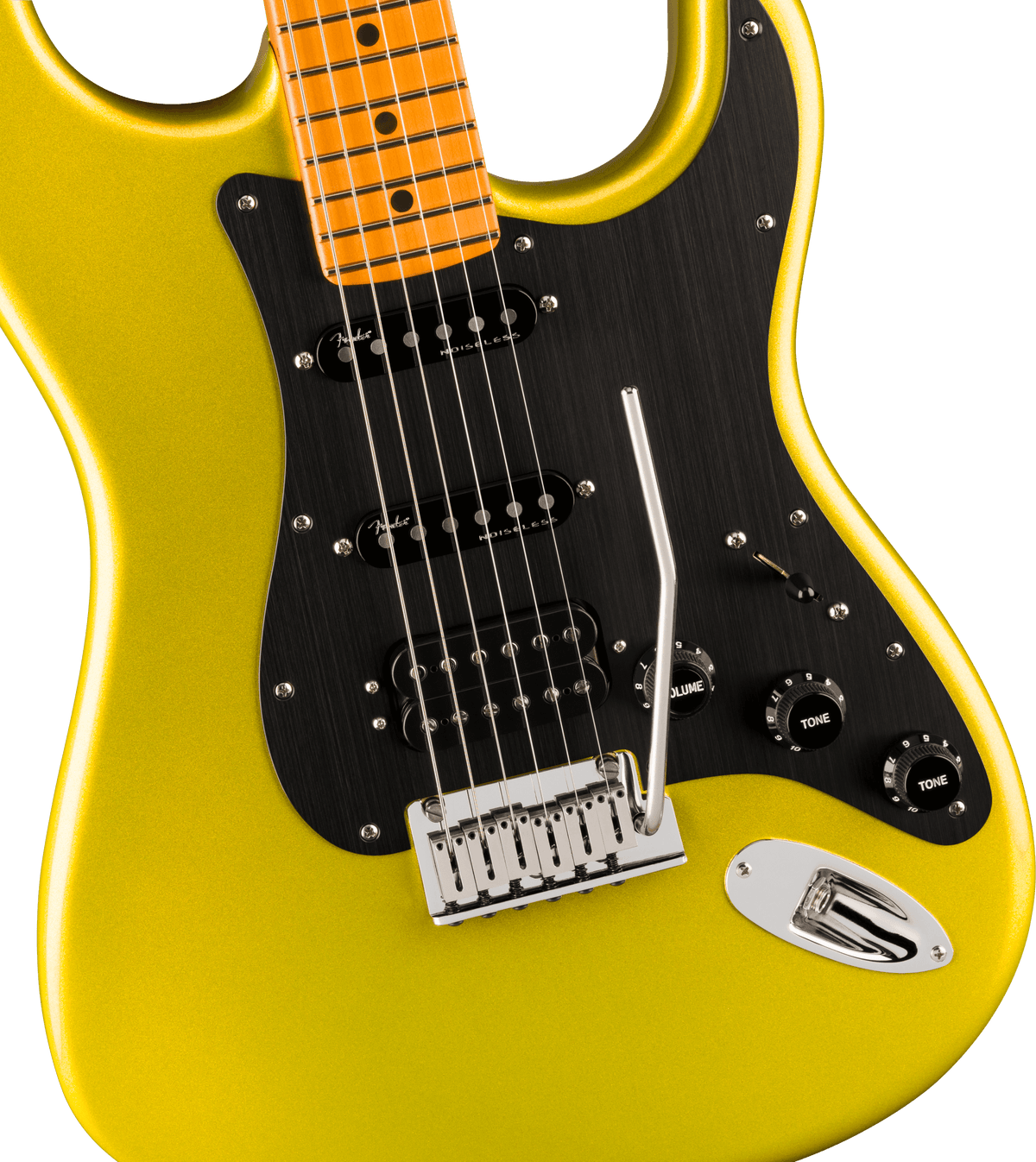 Fender American Ultra II Stratocaster HSS, fingerboard detail
