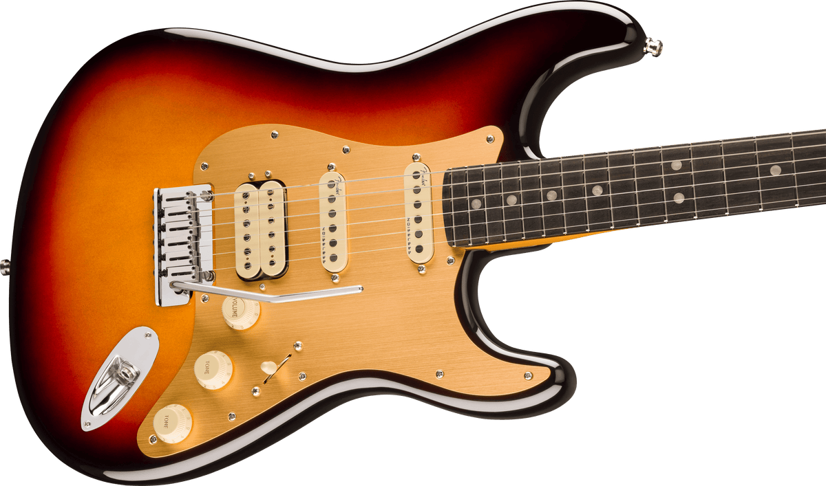 Fender American Ultra II Stratocaster HSS, body detail