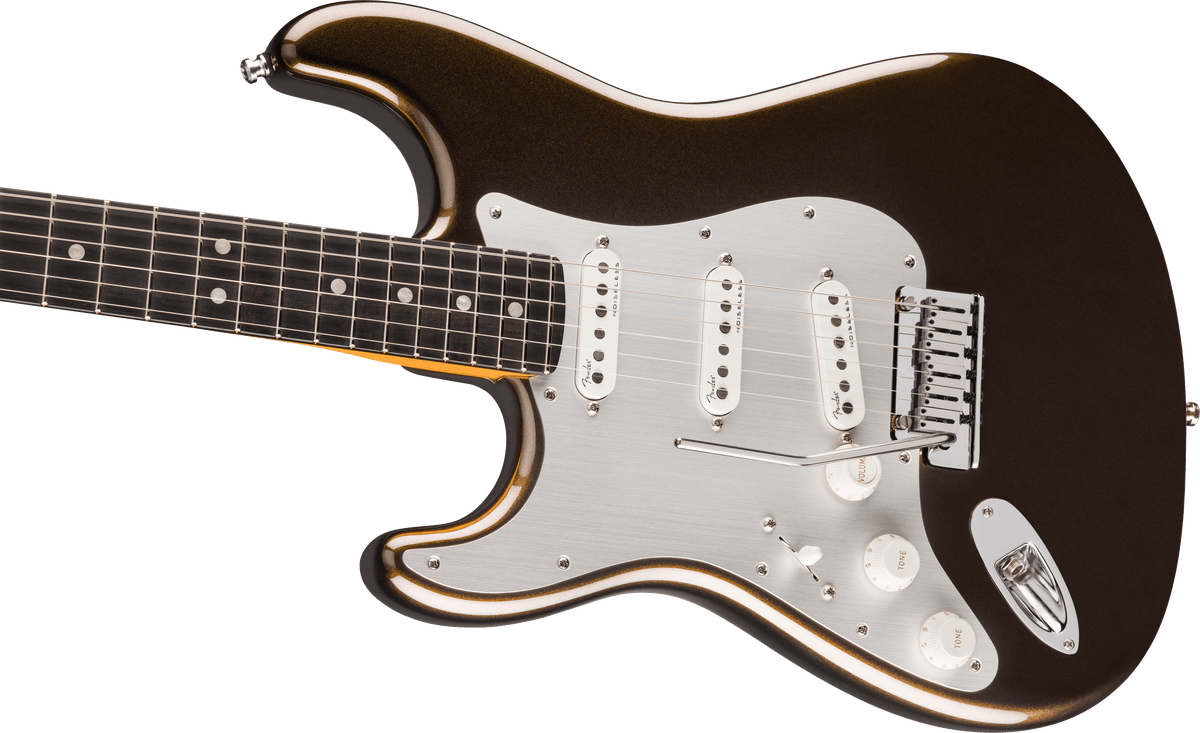 Fender American Ultra II Stratocaster Left-Hand, body detail