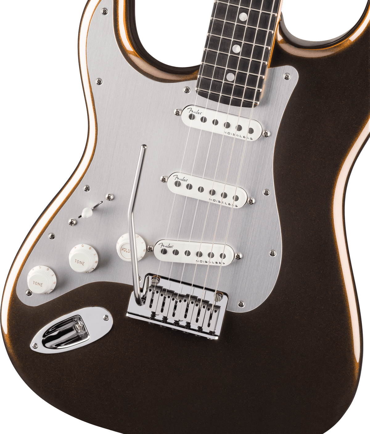 Fender American Ultra II Stratocaster Left-Hand, fingerboard detail