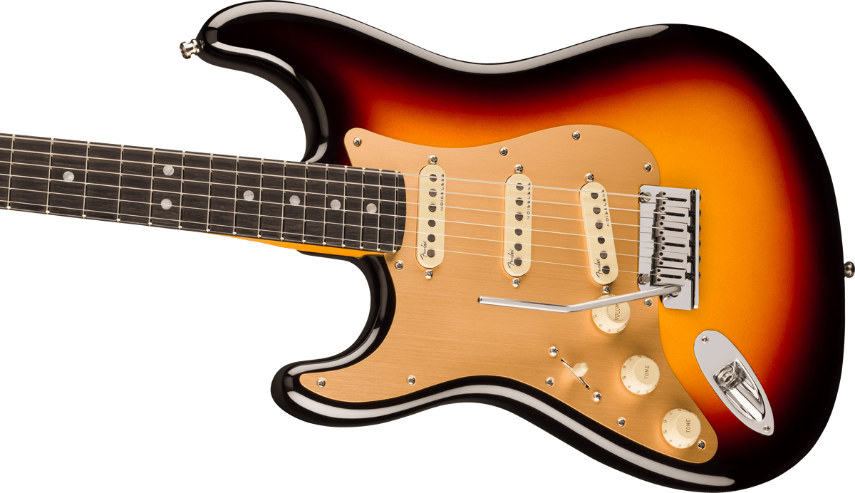 Fender American Ultra II Stratocaster Left-Hand, body detail