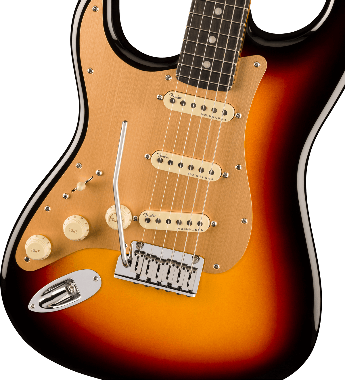 Fender American Ultra II Stratocaster Left-Hand, fingerboard detail