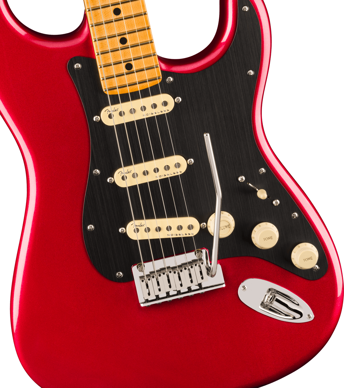 Fender American Ultra II Stratocaster, fingerboard detail