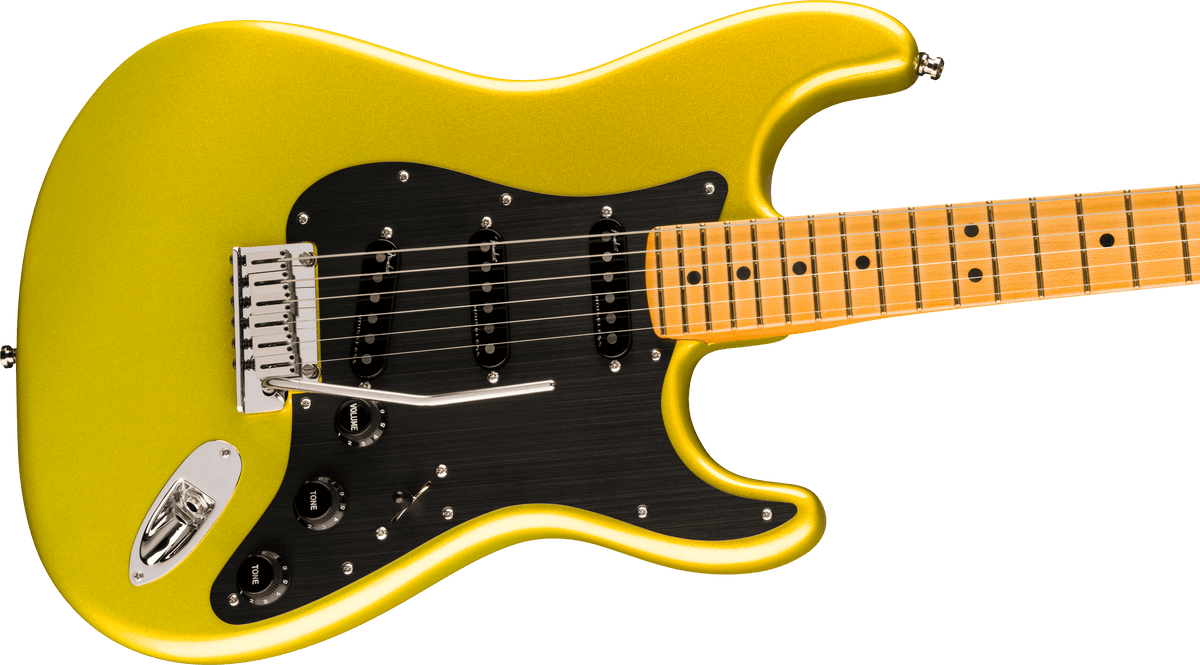Fender American Ultra II Stratocaster, body detail