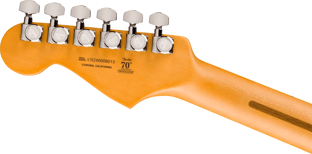 Fender American Ultra II Stratocaster, headstock, back