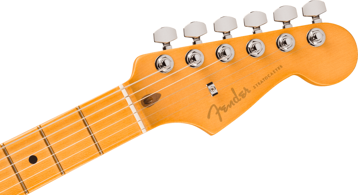 Fender American Ultra II Stratocaster, headstock, front