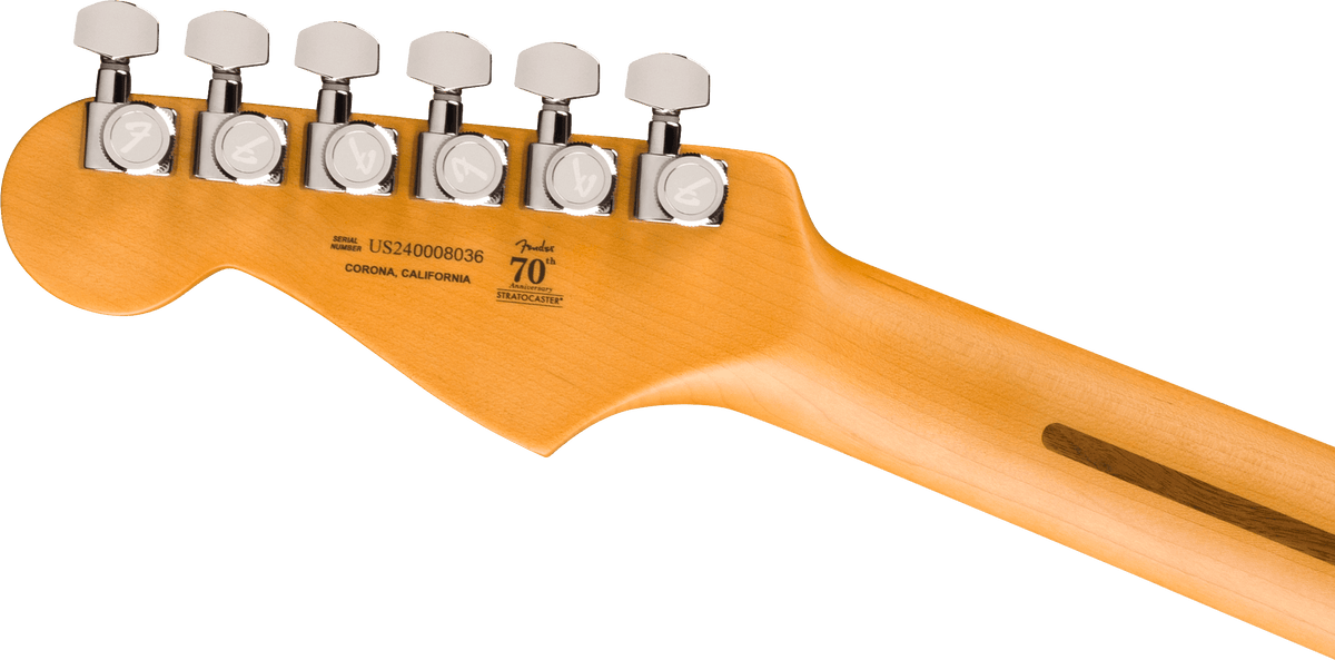 Fender American Ultra II Stratocaster, headstock, back