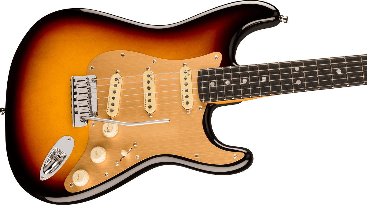 Fender American Ultra II Stratocaster, body detail