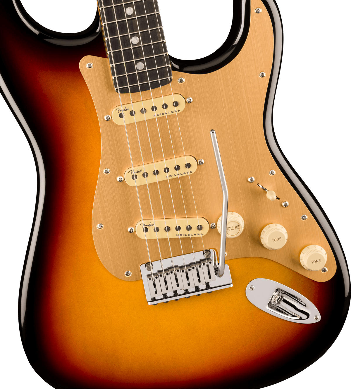 Fender American Ultra II Stratocaster, fingerboard detail