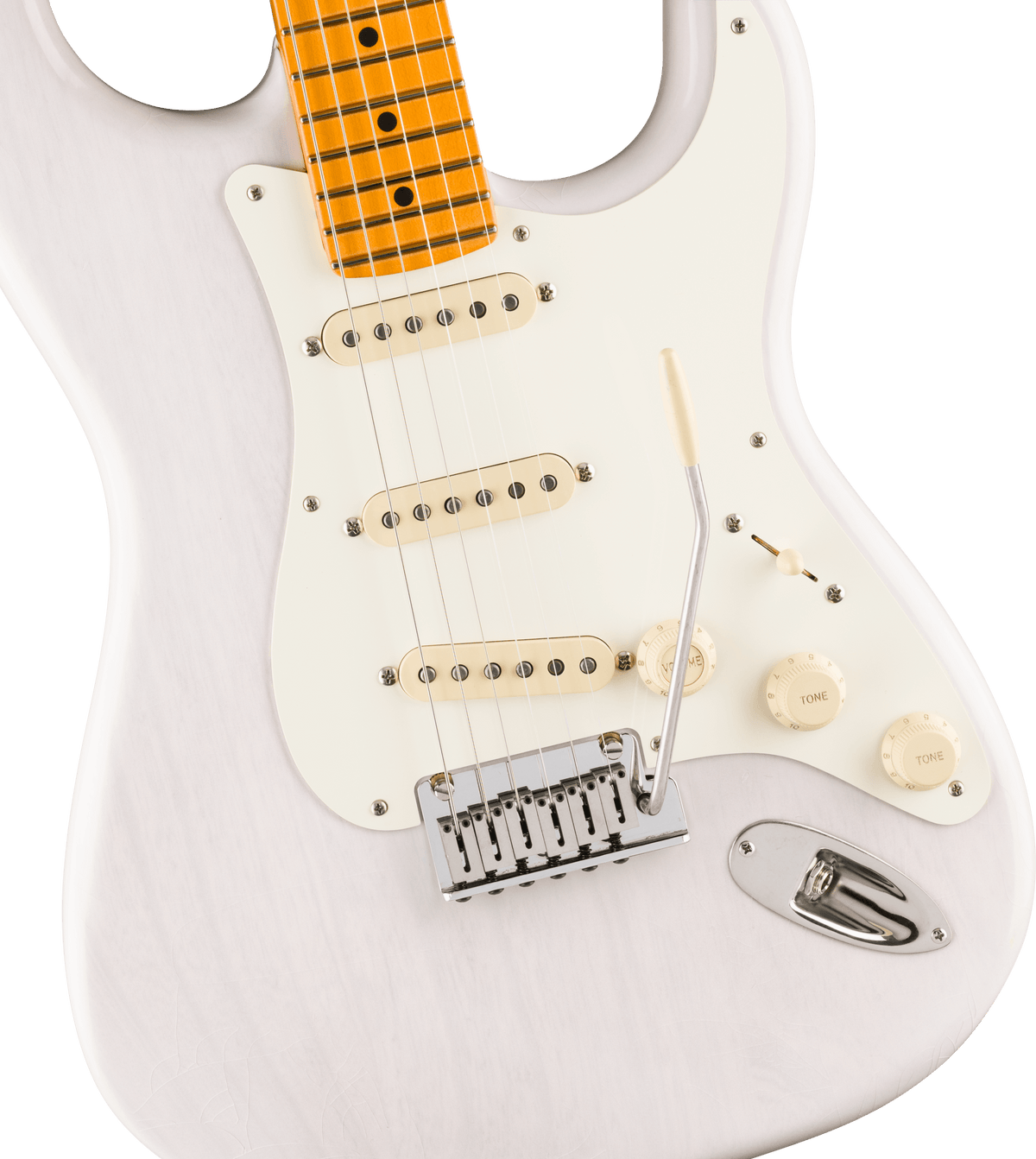 Fender American Ultra Luxe Vintage '50s Stratocaster, fingerboard detail