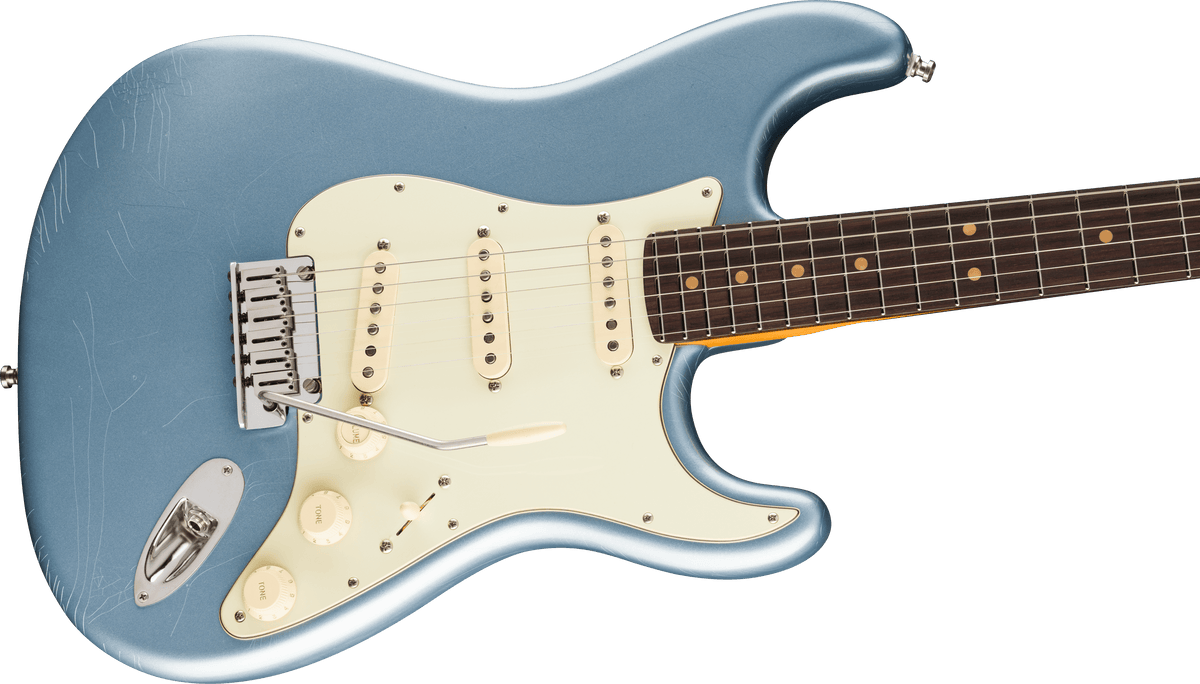 Fender American Ultra Luxe Vintage '60s Stratocaster, body detail