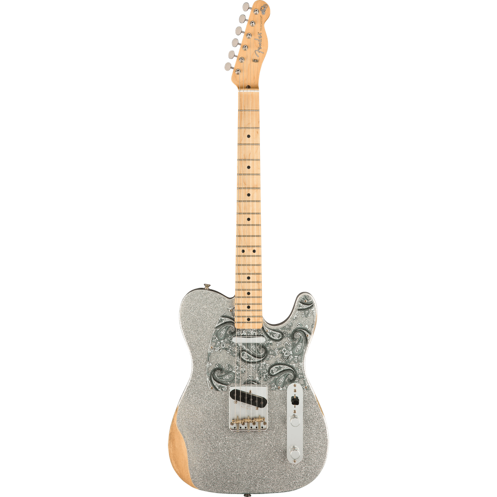 Fender Brad Paisley Road Worn Telecaster Silver Sparkle Maple Spruce/Paulownia/Spruce