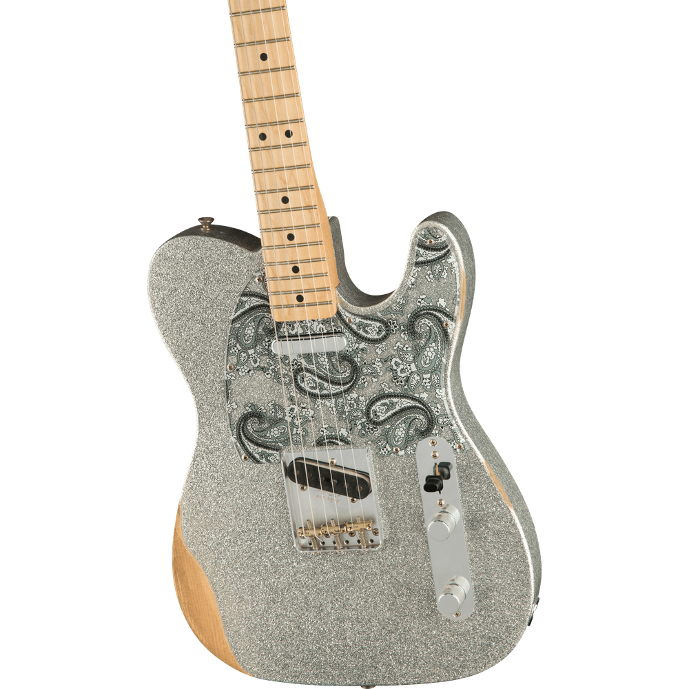Fender Brad Paisley Road Worn Telecaster Silver Sparkle Maple Spruce/Paulownia/Spruce