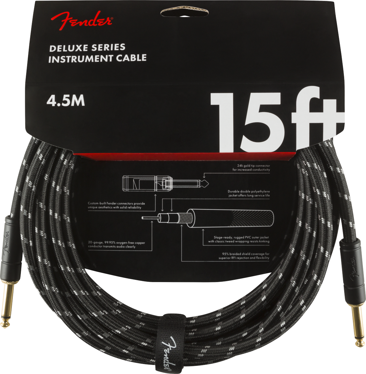 Fender Deluxe Series Tweed Instrument Cables