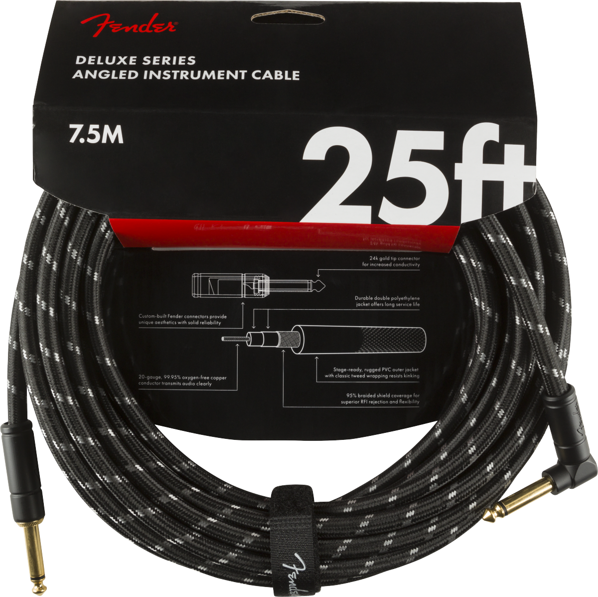 Fender Deluxe Series Tweed Instrument Cables