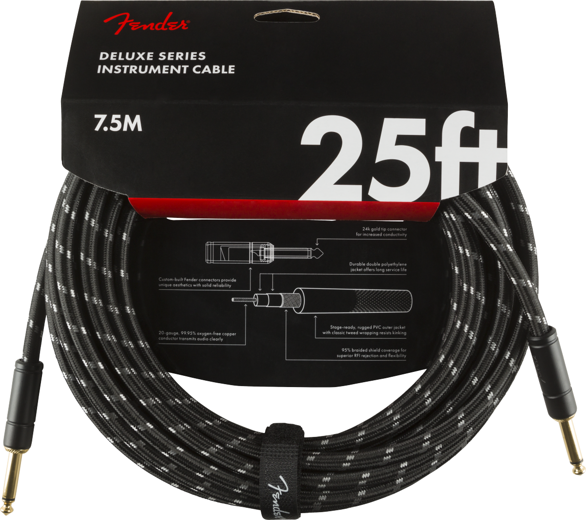 Fender Deluxe Series Tweed Instrument Cables