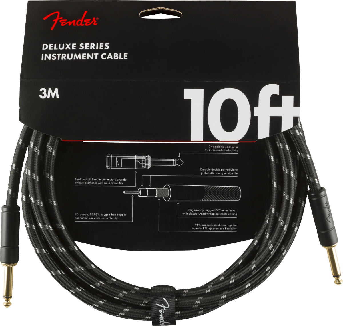 Fender Deluxe Series Tweed Instrument Cables