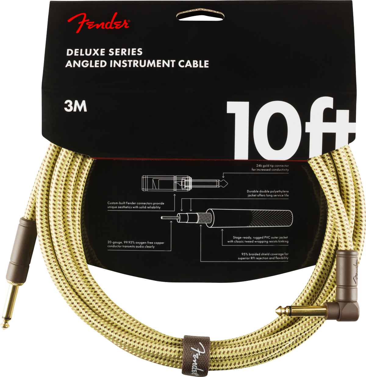Fender Deluxe Series Tweed Instrument Cables