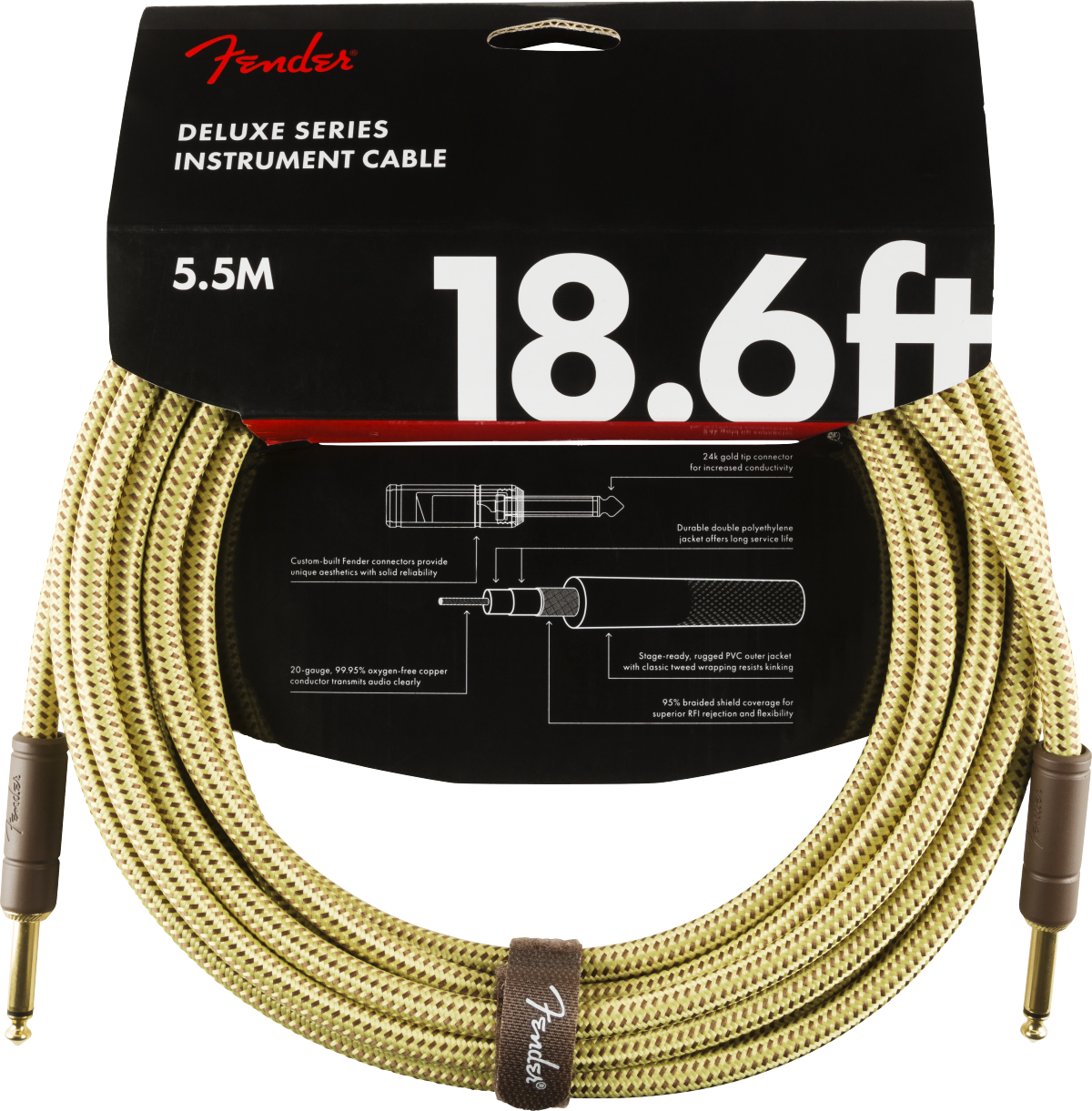 Fender Deluxe Series Tweed Instrument Cables