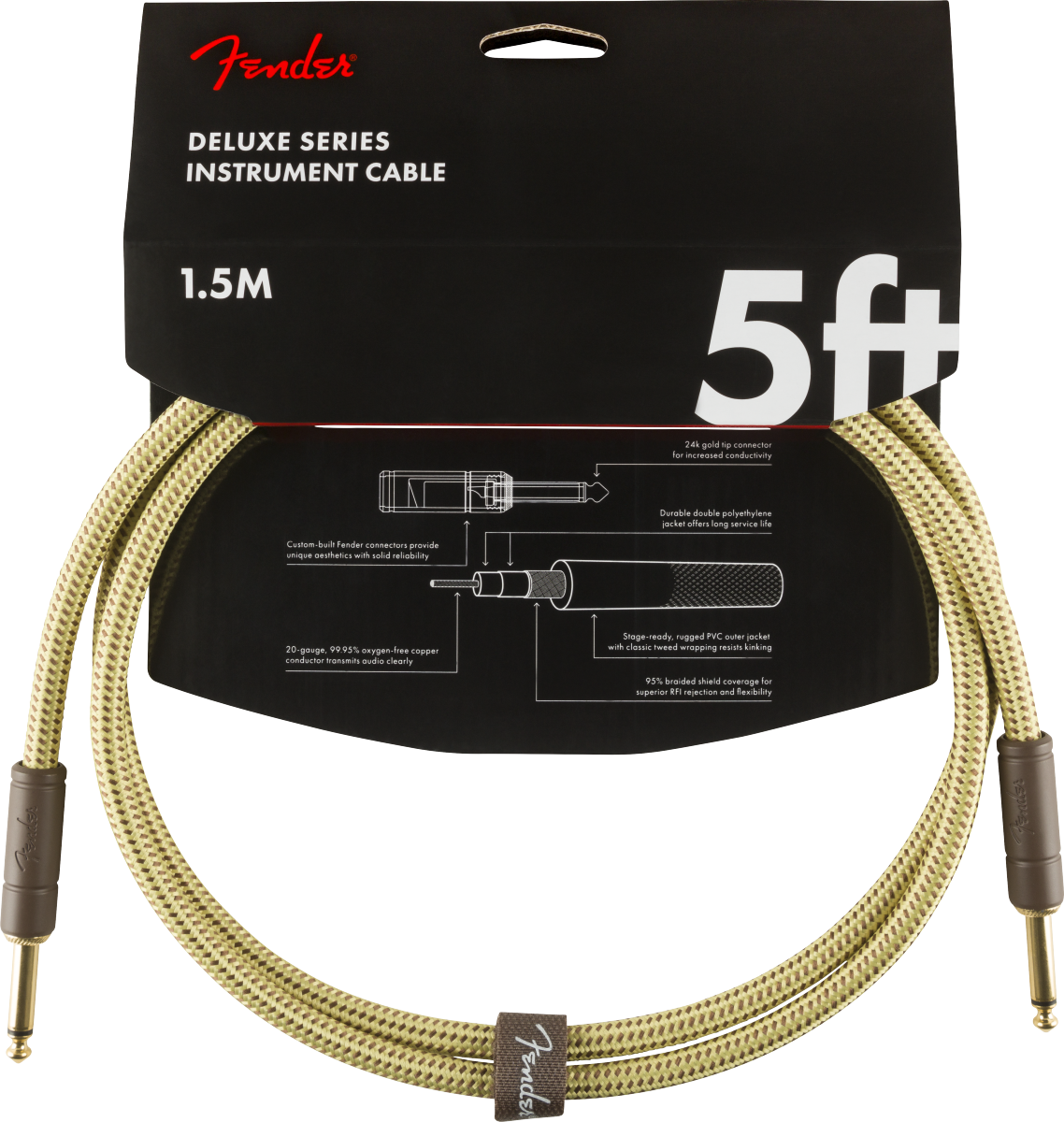 Fender Deluxe Series Tweed Instrument Cables