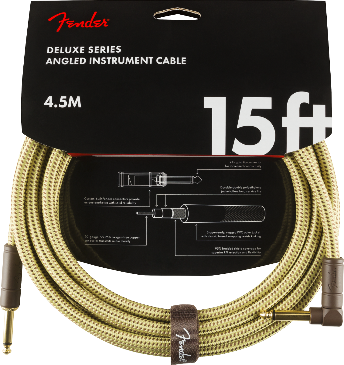 Fender Deluxe Series Tweed Instrument Cables