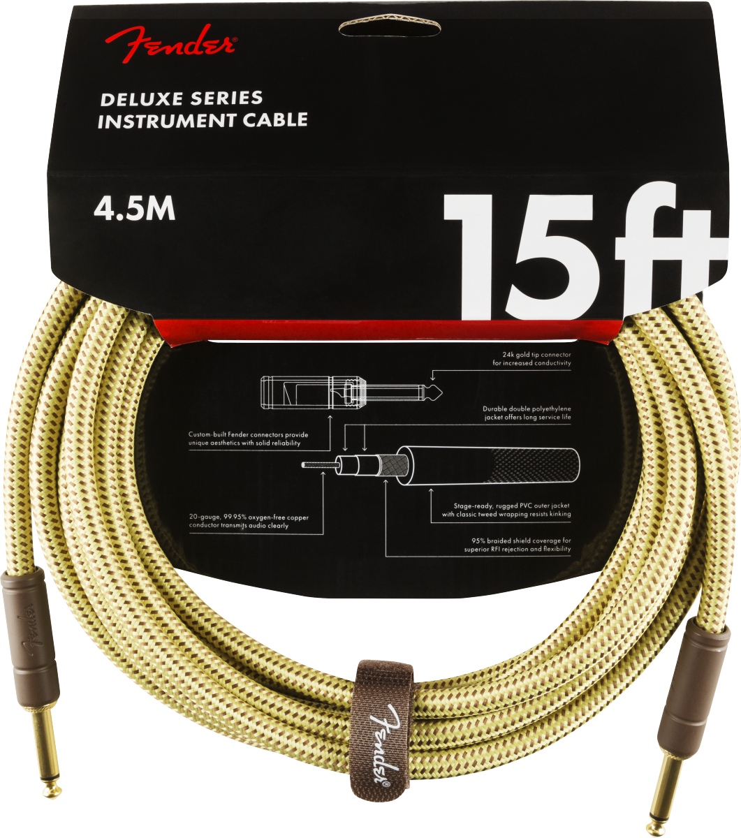 Fender Deluxe Series Tweed Instrument Cables