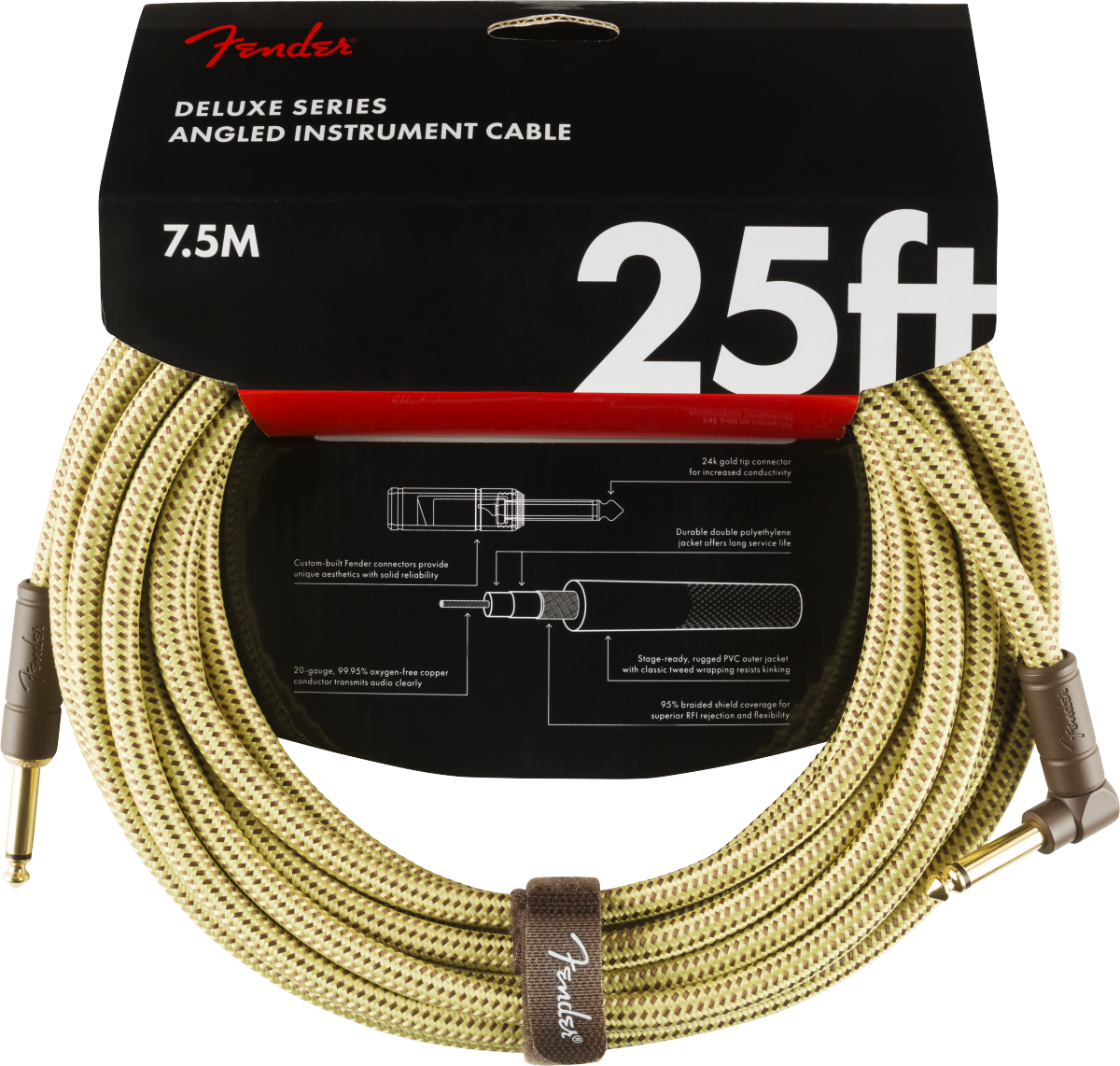 Fender Deluxe Series Tweed Instrument Cables