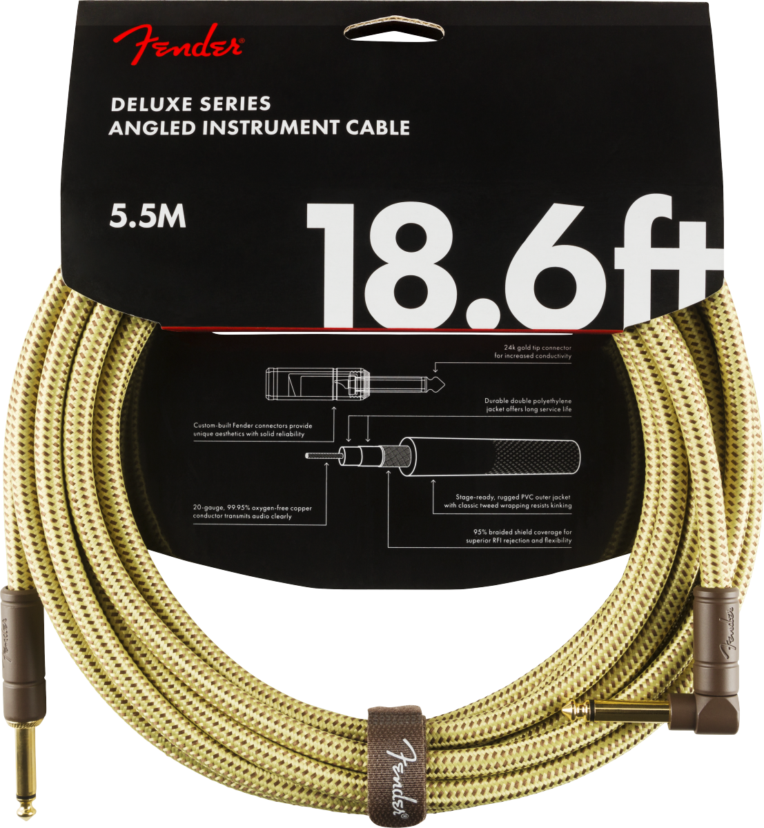 Fender Deluxe Series Tweed Instrument Cables