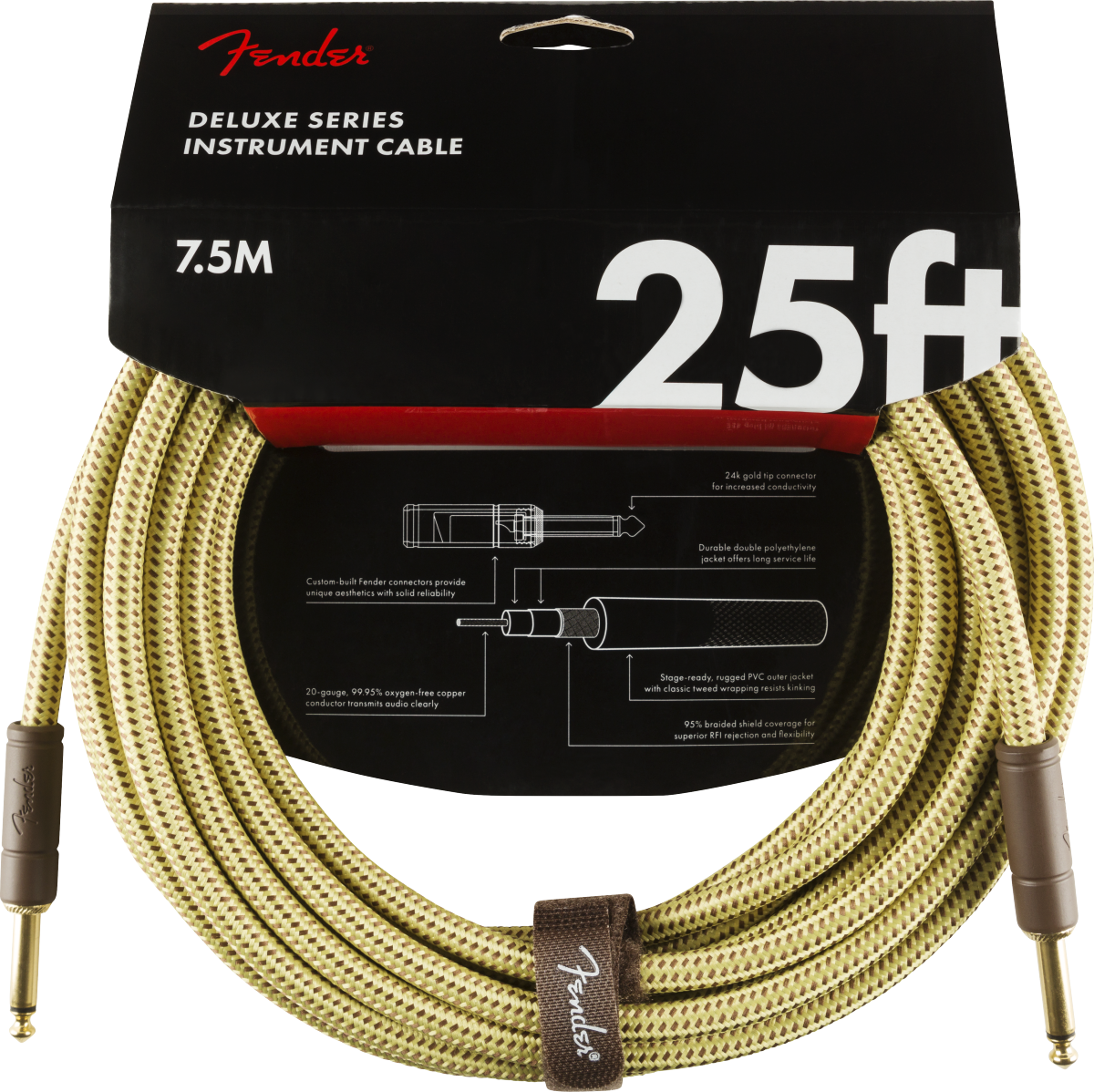 Fender Deluxe Series Tweed Instrument Cables