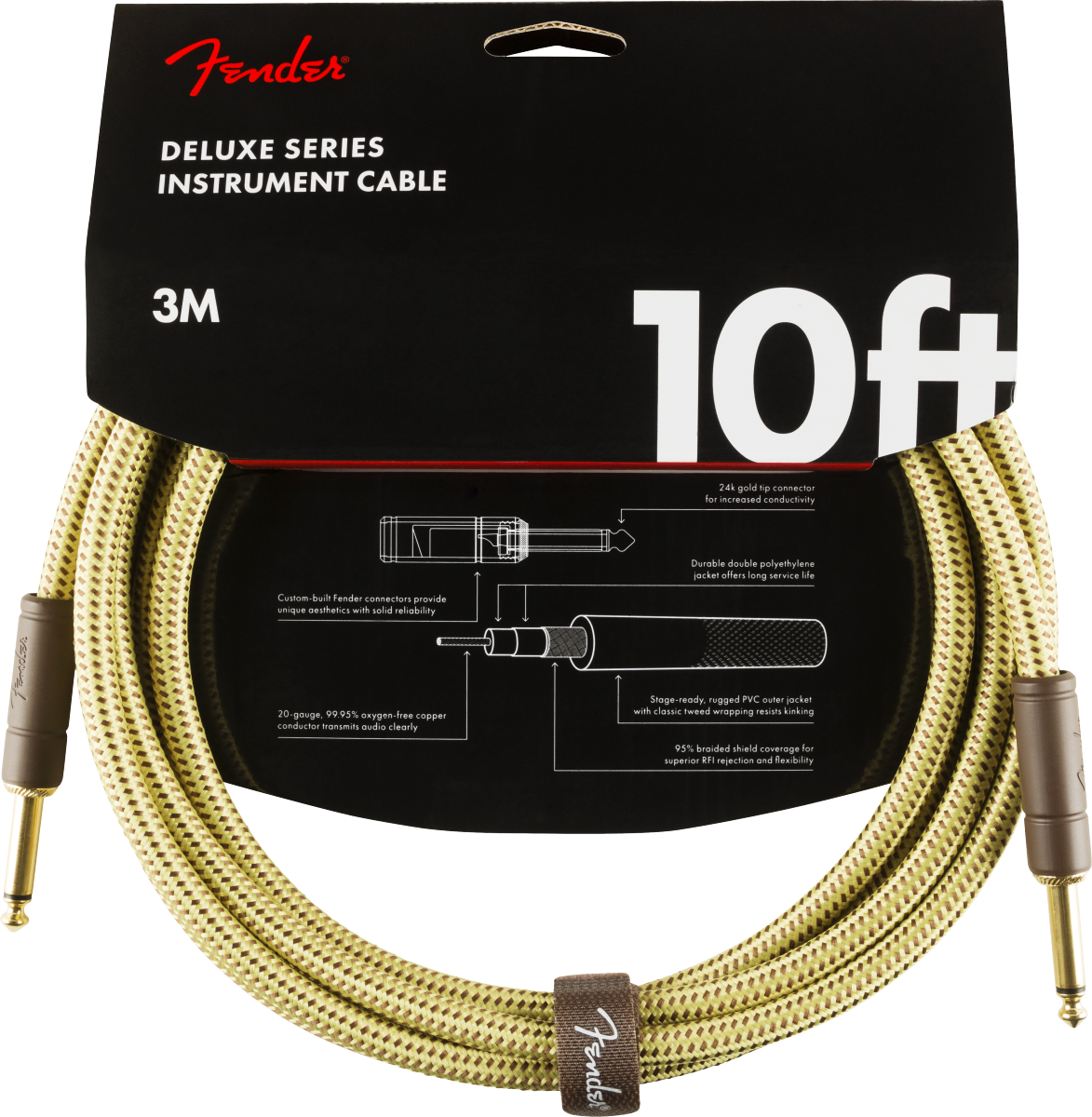 Fender Deluxe Series Tweed Instrument Cables