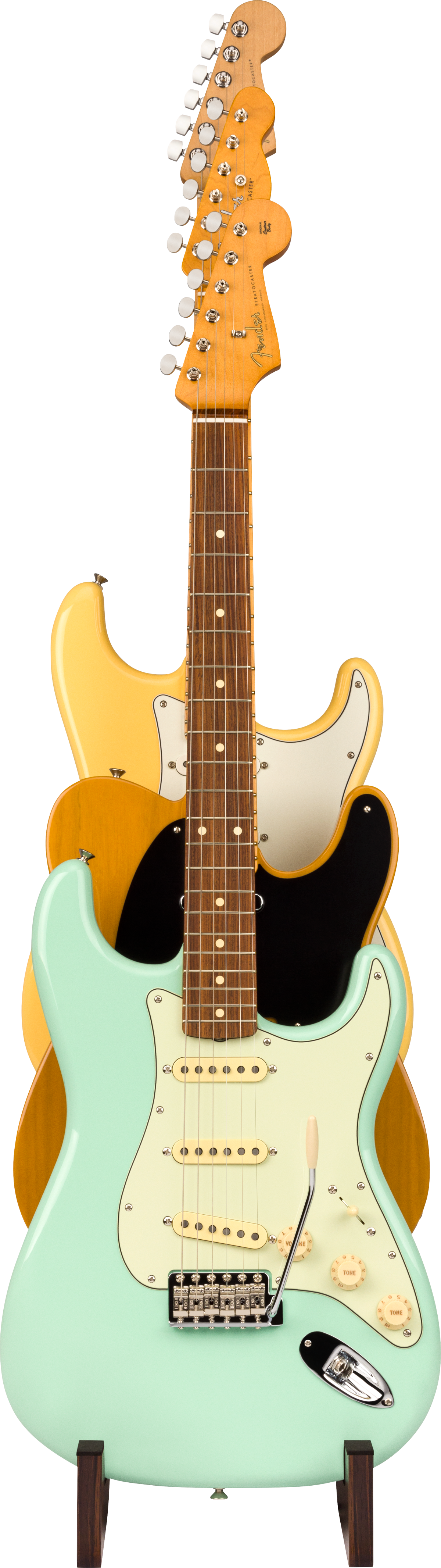 Fender Deluxe Wooden 3-Tier Guitar Stand