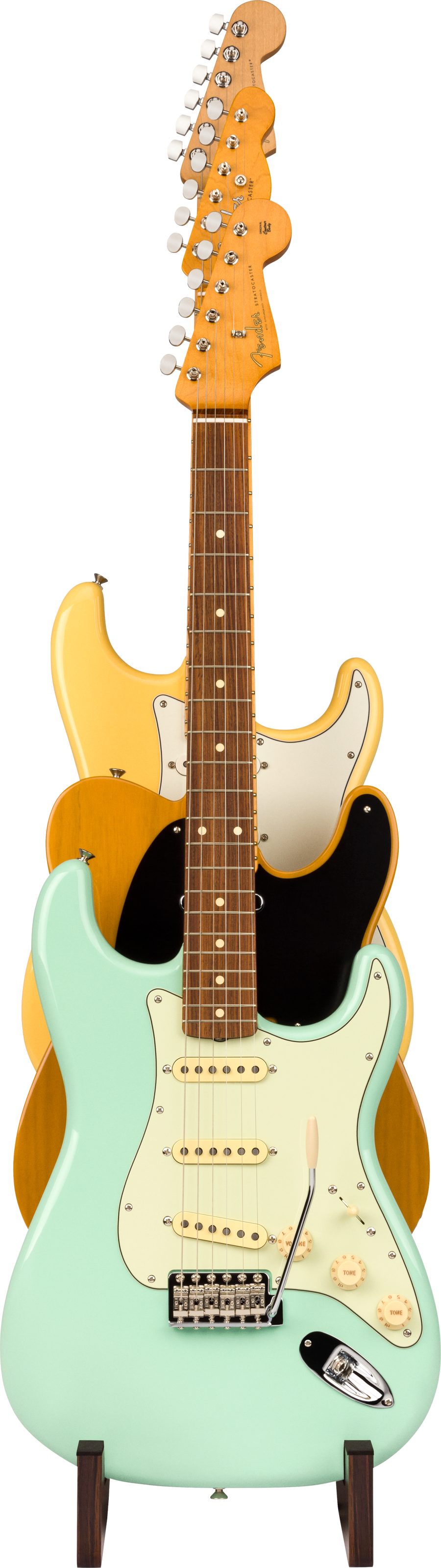 Fender Deluxe Wooden 3-Tier Guitar Stand