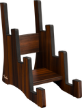 Fender Deluxe Wooden 3-Tier Guitar Stand, front view