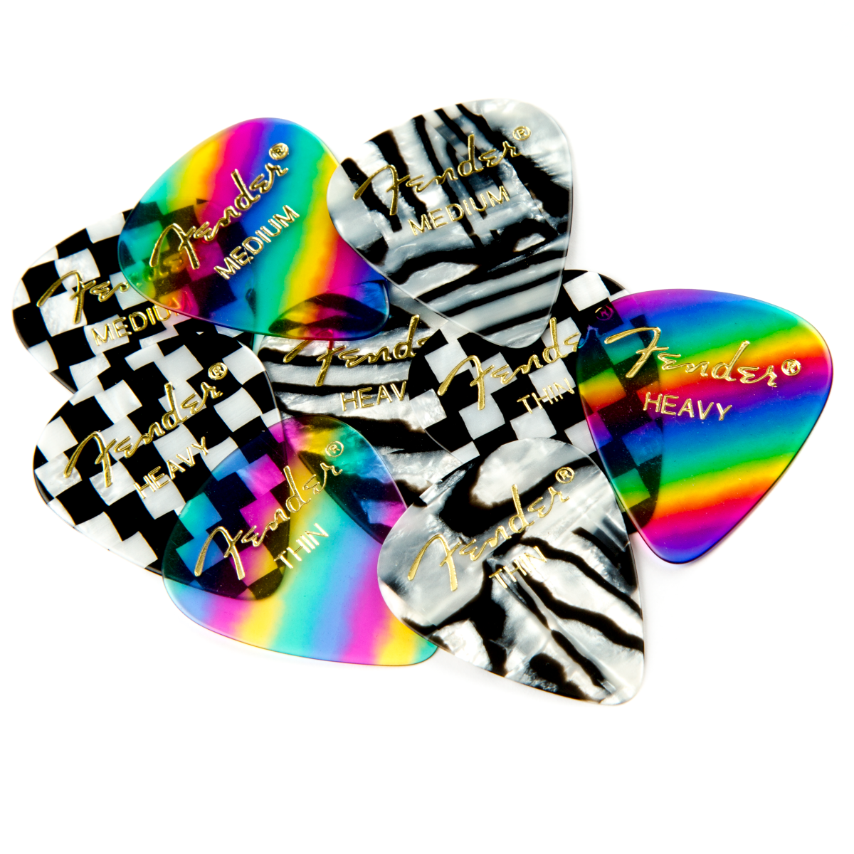 Fender Graphic Picks, 351 Shape - 12 Pack
