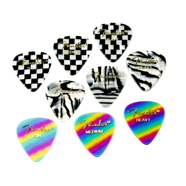 Fender Graphic Picks, 351 Shape - 12 Pack