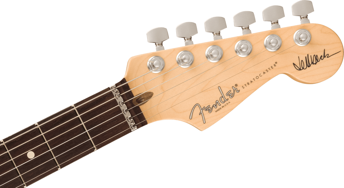 Fender Jeff Beck Stratocaster, headstock, front