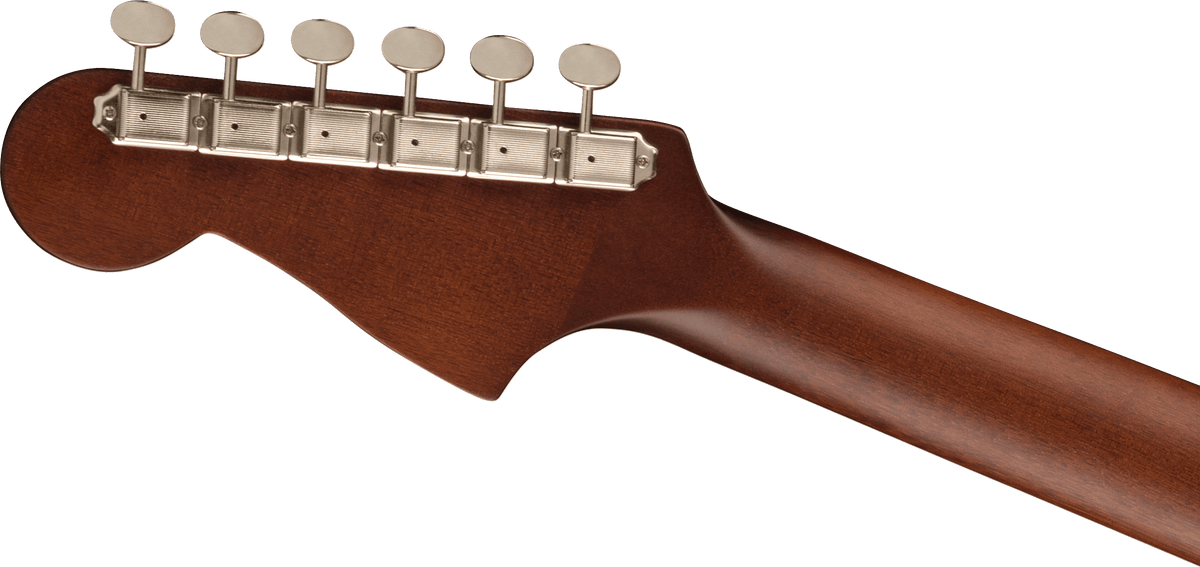 Fender Malibu Player, headstock, back