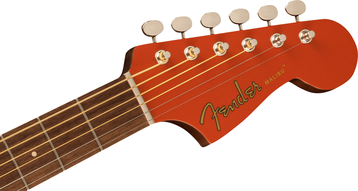 Fender Malibu Player, headstock, front