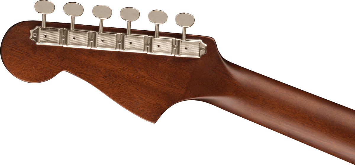 Fender Malibu Player, headstock, back