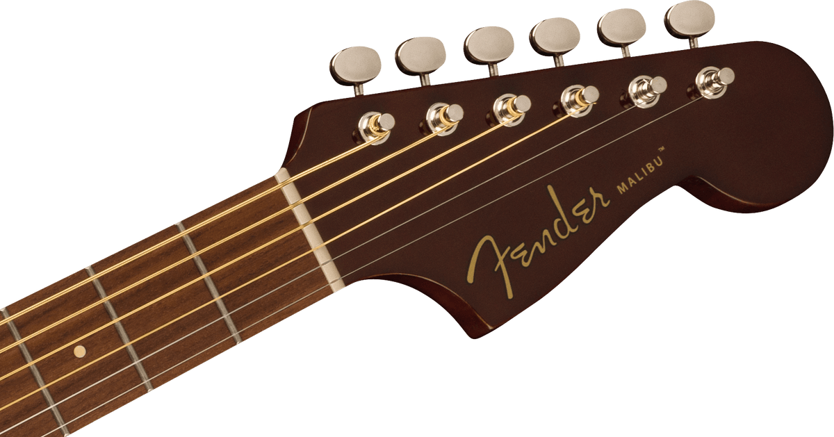 Fender Malibu Player, headstock, front