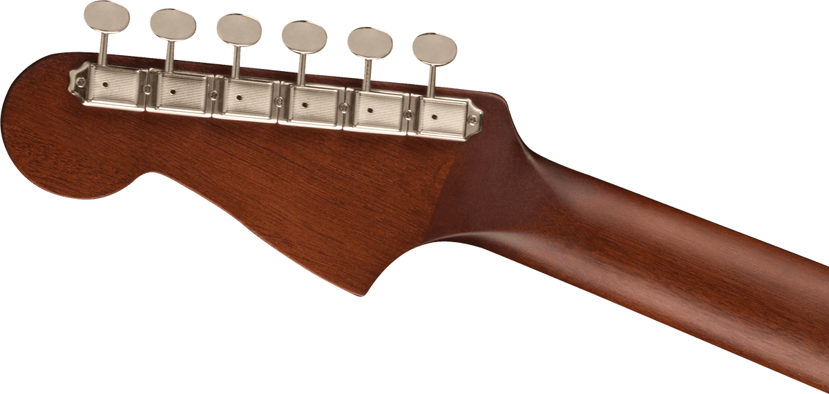 Fender Malibu Player, headstock, back