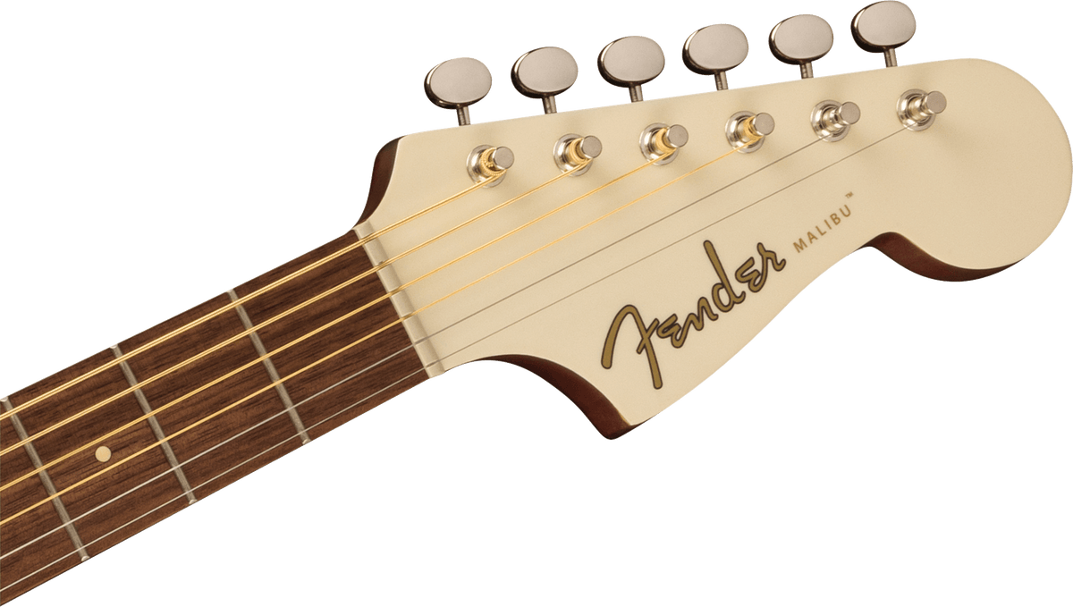 Fender Malibu Player, headstock, front