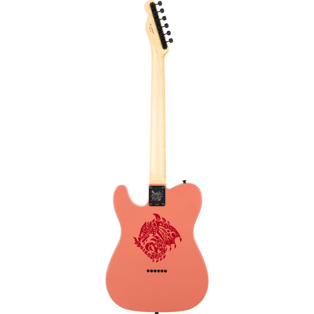 Fender Monster Hunter Rathalos Telecaster, Rosewood Fingerboard, Rathalos Red Rathalos Red Rosewood Alder back
