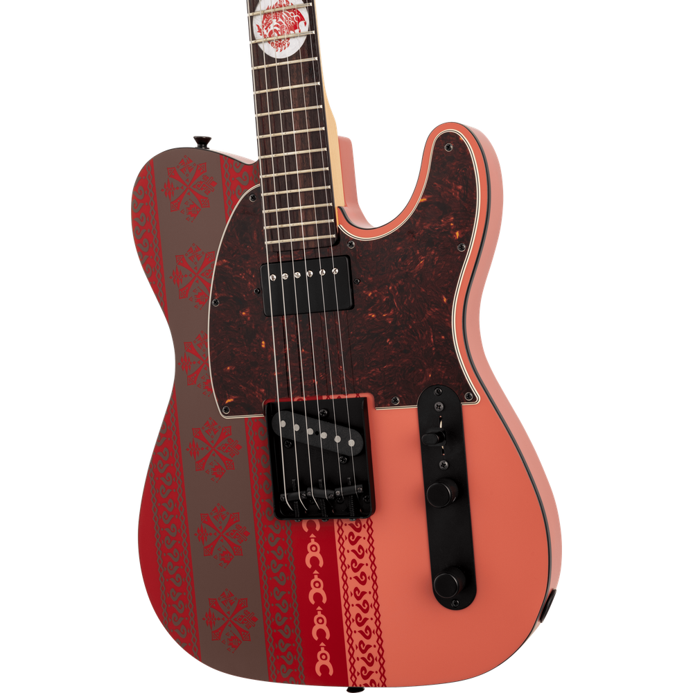 Fender Monster Hunter Rathalos Telecaster, Rosewood Fingerboard, Rathalos Red Rathalos Red Rosewood Alder body
