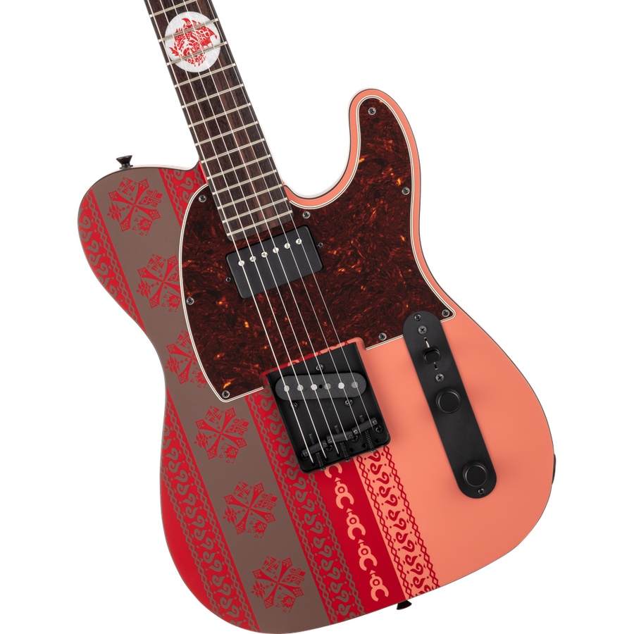 Fender Monster Hunter Rathalos Telecaster, Rosewood Fingerboard, Rathalos Red
